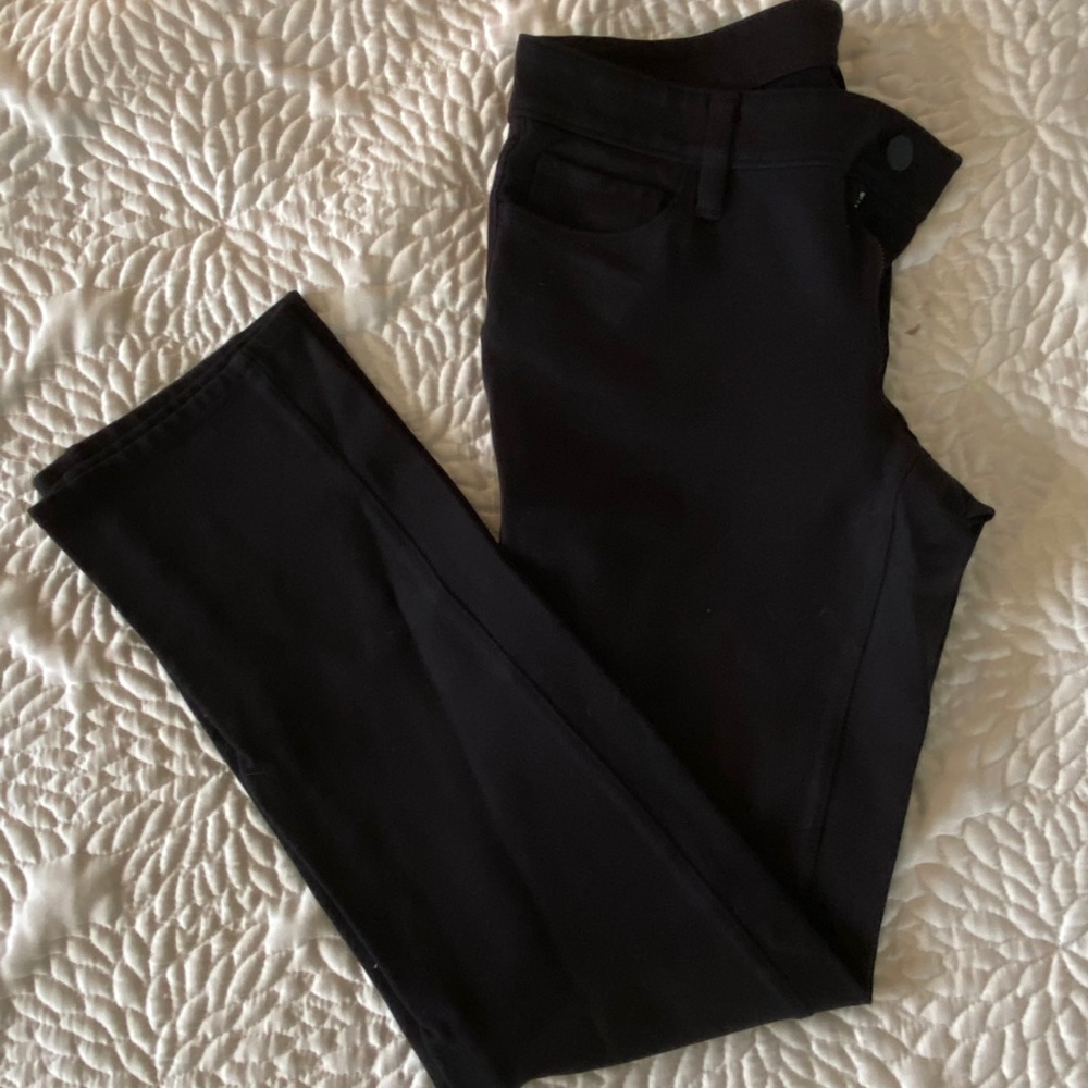 ANN TAYLOR | black cropped dress pants